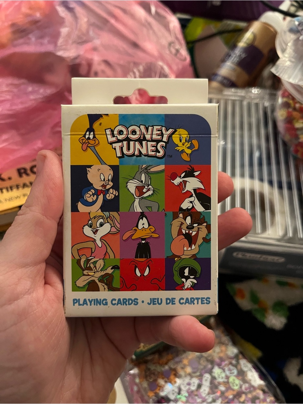 Warner Bros. Looney Tunes Colorblock Playing Cards - Yellow Blue Red Green
